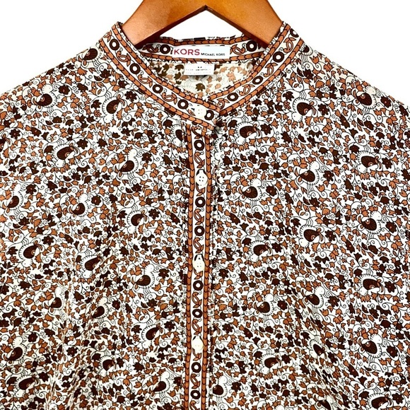 KORS MICHAEL KORS Vintage Red Label printed Long Sleeve button-up shirt - Picture 8 of 14